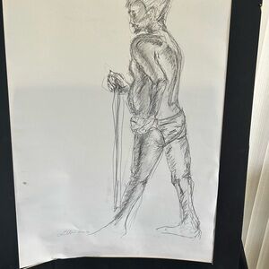 Monochrome Sketch Art Painting